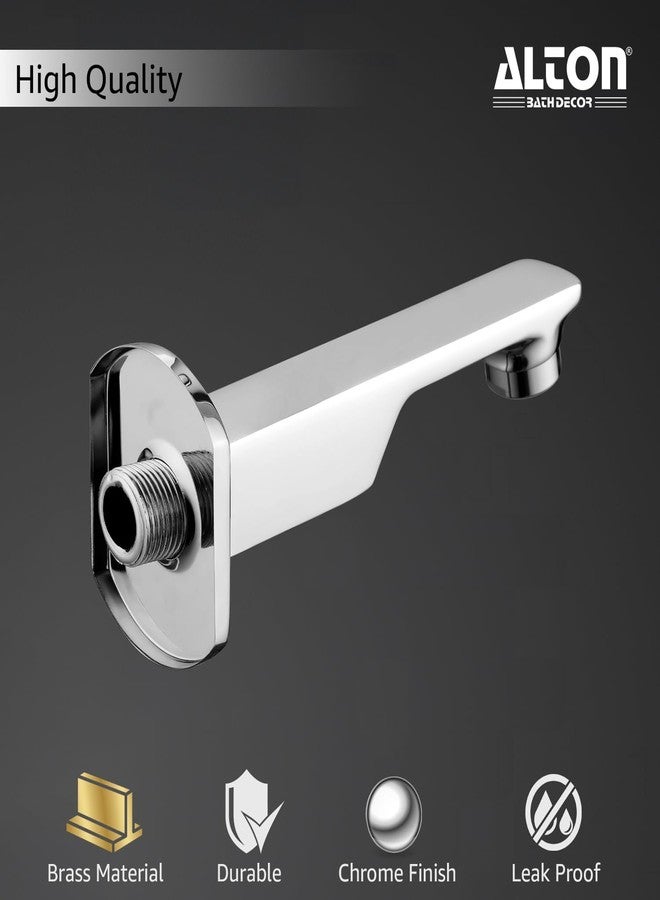 ALTON QDRL5905, Brass, Bath Tub Spout with Wall Flange, Silver - Image 4
